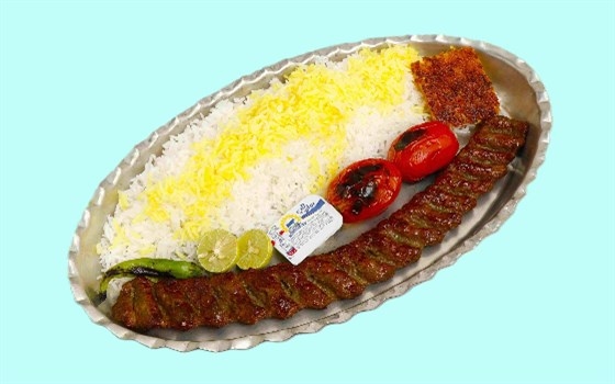 چلو کباب لقمه زعفرانی
