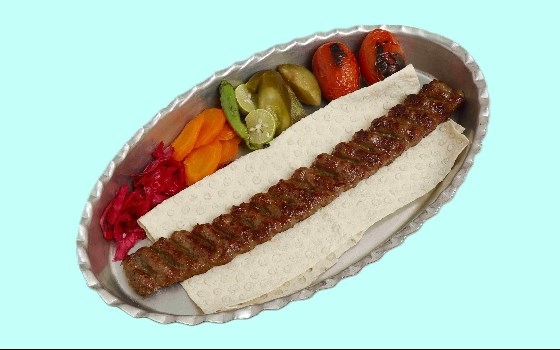 خوراک کباب لقمه زعفرانی