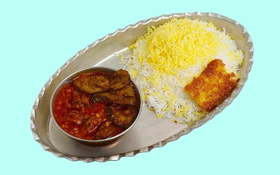 چلو خورشت قیمه بادمجان