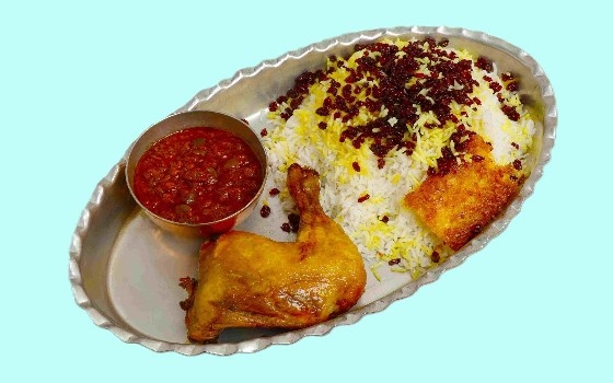 زرشک پلو با مرغ